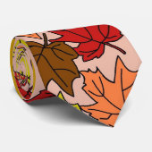 valbladeren, herfstbladeren, herfstbladeren, herde stropdas (Opgerold)