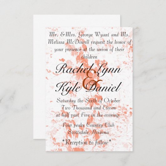 Valbladeren Kaart (Voorkant / Achterkant)