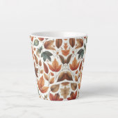 Valbladeren Latte Mok (Voorkant)