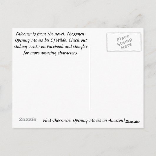 Valconer-postkaart Briefkaart (Achterkant)