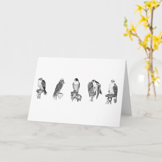 Valconry-studies, Birthday-kaart Kaart (Gele Bloem)