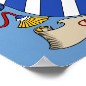 Valdes wapen heraldische print (Hoek)