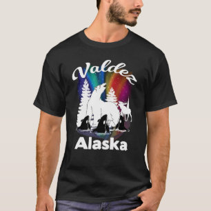 Valdez Alaska Aurora Borealis IJsbeer Orka Eland T-shirt