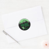 Valdez Alaska groene snowboard kunst stickers (Envelop)