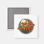 Valdez, Alaska Mountain Hiking Souvenir Pr Magneet (Voorkant / Achterkant)