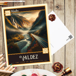 Valdez, Alaska Oude ansichtkaart Briefkaart
