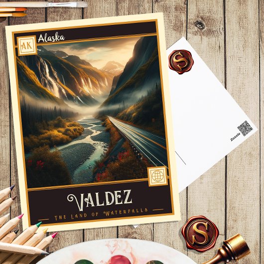 Valdez, Alaska | Oude ansichtkaart Briefkaart