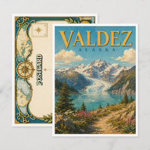Valdez Alaska Prince William GeoSaga Briefkaart