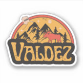 Valdez, Alaska Sticker (Voorkant)