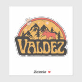 Valdez, Alaska Sticker (Vel)
