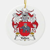Valdez Family Crest Keramisch Ornament (Voorkant)