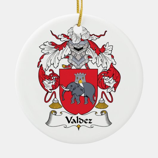 Valdez Family Crest Keramisch Ornament (Voorkant)