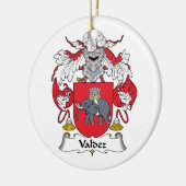 Valdez Family Crest Keramisch Ornament (Links)