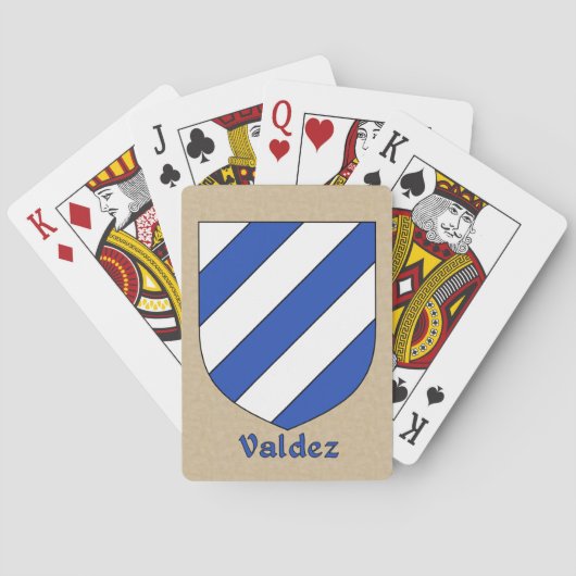 Valdez Heraldic Shield Pokerkaarten (Achterkant)