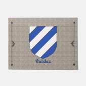 Valdez Historisch Schild op Cobblestone Deurmat (Voorkant)
