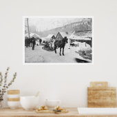 Valdez Trail Horses Alaska 1912 Poster (Keuken)