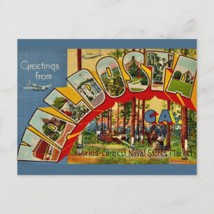 Valdosta Georgia Antieke Ansichtkaart Briefkaart