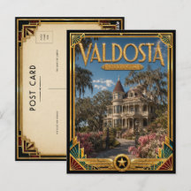 Valdosta Georgia Vintage Art Deco Gouden Tijdperk