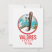 Valdres Noorwegen Ski logo (Voorkant)