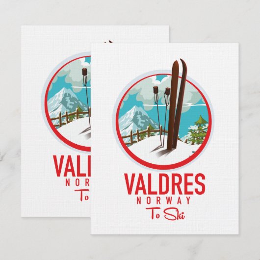 Valdres Norway Ski logo (Voorkant / Achterkant)