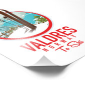 Valdres Norway Ski logo Foto Afdruk (Hoek)