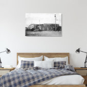 Vale, gemeente Oregon in aanbouw Canvas Afdruk (Insitu (Slaapkamer))