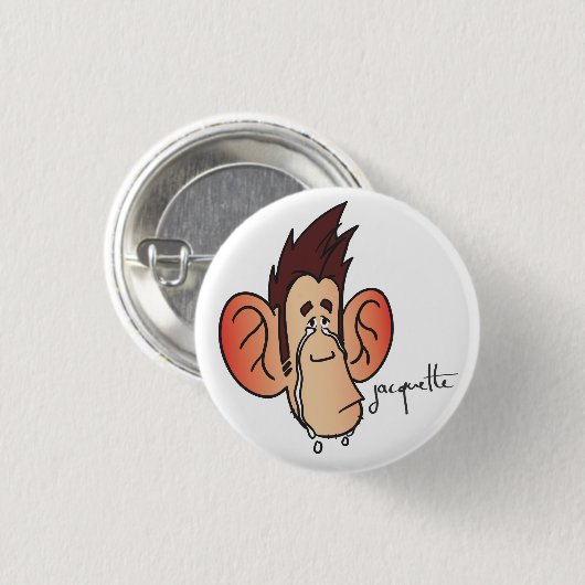 Vale jacquetavatar ronde button 3,2 cm (Voorkant /achterkant)