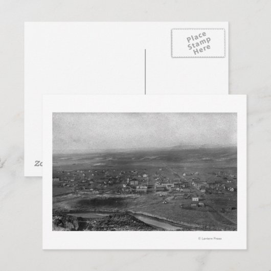 Vale, Oregon Birds Eye Uitzicht van de stadfoto Briefkaart (Voorkant / Achterkant)