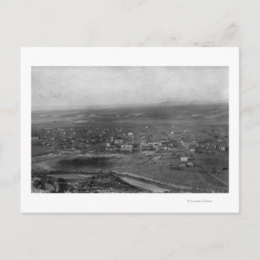 Vale, Oregon Birds Eye Uitzicht van de stadfoto Briefkaart (Voorkant)