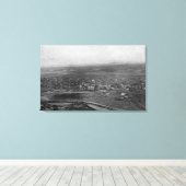 Vale, Oregon Birds Eye Uitzicht van de stadfoto Canvas Afdruk (Insitu (Houten vloer))
