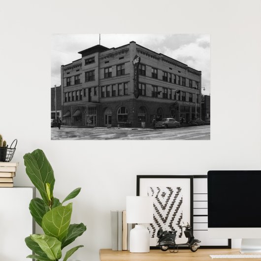 Vale, Oregon Uitzicht van Hotel Vale Foto Poster (Thuiskantoor)