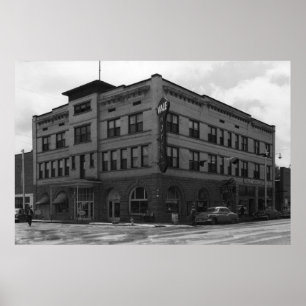 Vale, Oregon Uitzicht van Hotel Vale Foto Poster