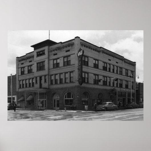 Vale, Oregon Uitzicht van Hotel Vale Foto Poster (Voorkant)