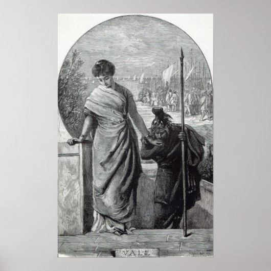 Vale, uit 'vrijetijdsuren', 1888 poster (Voorkant)