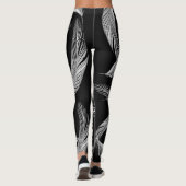 Vale veren in zwart-wit leggings (Achterkant)