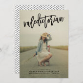 Valedictorian 1 Aankondiging van het Afstuderen op (Voorkant / Achterkant)