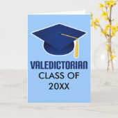 Valedictorian Afstuderen Gefeliciteerd Kaart (Gele Bloem)