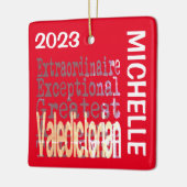 Valedictorian Extraordinaire CUSTOM Keramisch Ornament (Links)