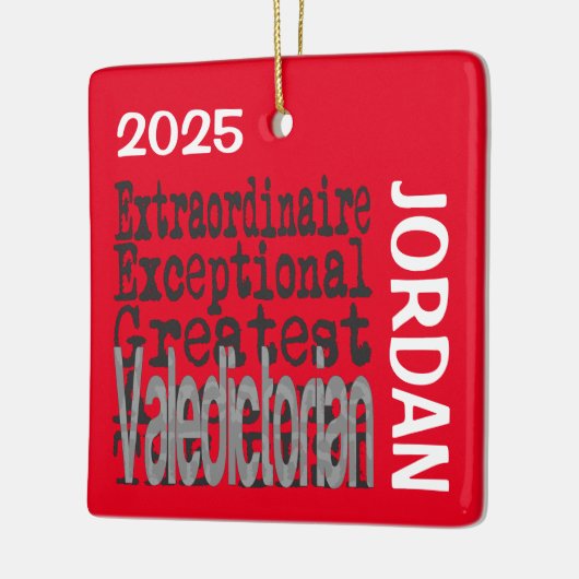 Valedictorian Extraordinaire CUSTOM Keramisch Ornament (Links)