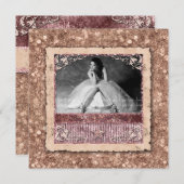 Valedictorian Grad Kerst Roze Gouden Ster Kaart (Voorkant / Achterkant)