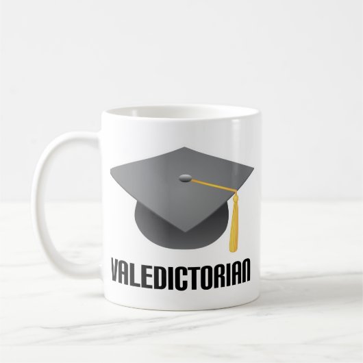 Valedictorian Gray Afstudeerder Pet Koffiemok (Links)