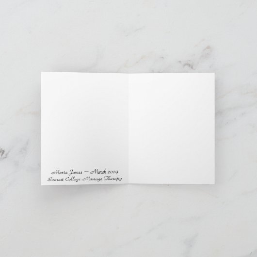 Valedictorian Kaart (Binnen)