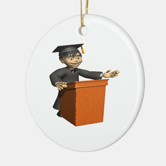 Valedictorian Keramisch Ornament (Links)