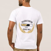 Valedictorian Laadbalk Prestatie Afstuderen T-shirt (Achterkant)