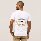 Valedictorian Laadbalk Prestatie Afstuderen T-shirt (Achterkant volledig)