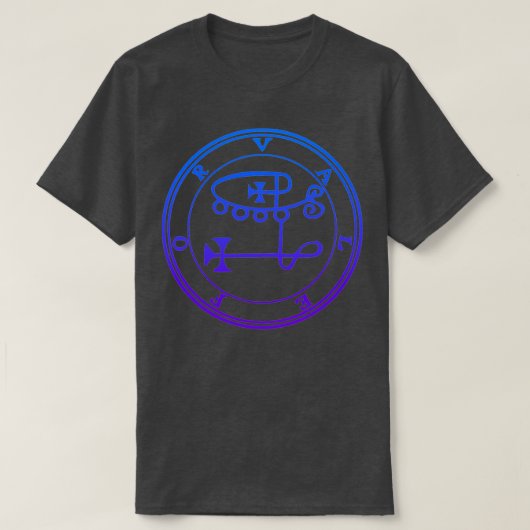 Valefor Sigil Tempts Theven to Steal Blue Gradien T-shirt (Design voorkant)