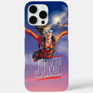 Valen met een parachute-Voel je vrij boven de wolk iPhone 16 Pro Max Hoesje