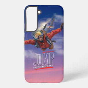 Valen met een parachute-Voel vrijheid boven de wol Samsung Galaxy Hoesje
