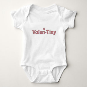 Valen-Tiny Schattig & Grappig Valentijnsoutfit voo Romper