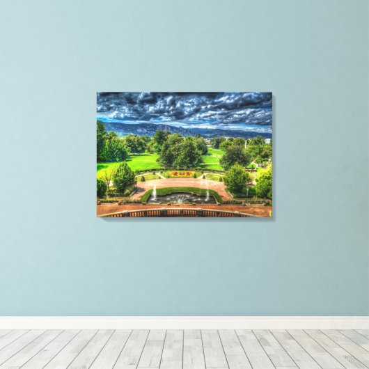 Valence, Frankrijk - Parc Jouvet Canvas Afdruk (Insitu (Houten vloer))